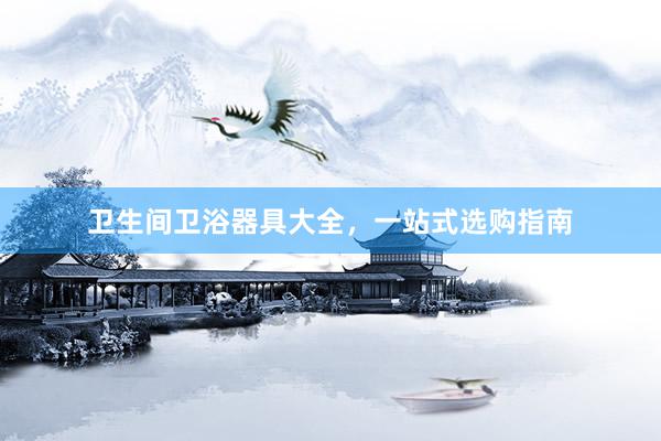 卫生间卫浴器具大全，一站式选购指南